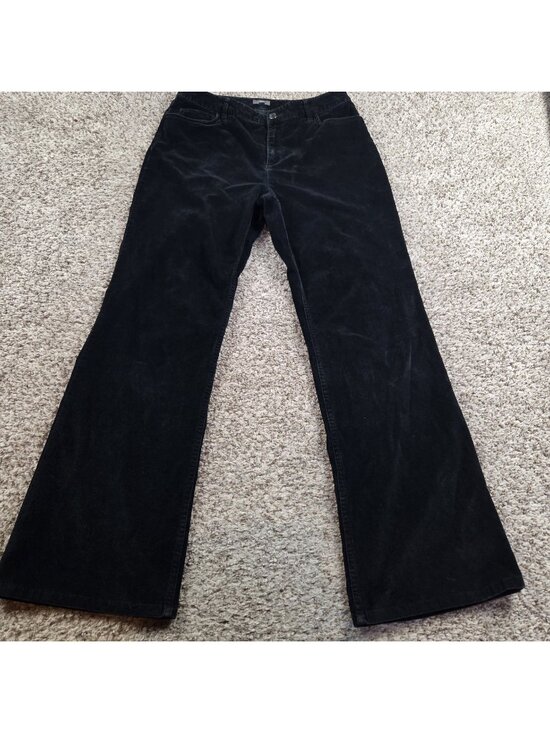 J. Jill Denim - J. Jill Corduroy Pants Womens 10 Black Bootcut Casual